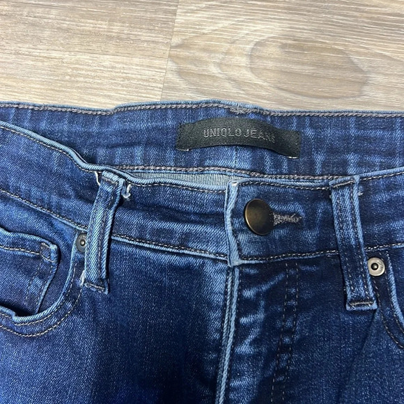 🚩 Uniqlo jeans blue denim size 27 inches - Picture 6 of 12
